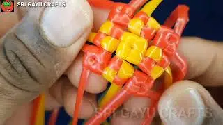 சிவன்கண் கிராஸ் முடிச்சு இவ்வளவு தாங்க (BEGINNER)  / Sivankan cross knot pattern / SRI GAYU CRAFTS