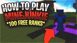 How to play MineJunkie... *100 FREE DONATOR RANKS* | Minecraft Prison