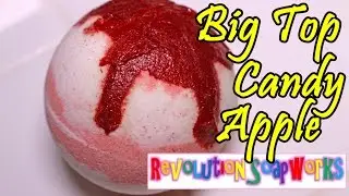 Revolution Soapworks - Big Top Candy Apple Bath Bomb - DEMO - Underwater View - Review
