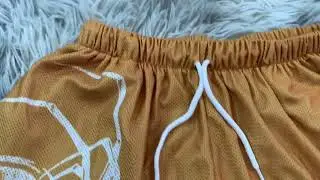 Custom digital print mesh shorts