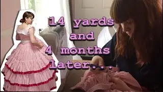 Making an 1850's Flounced Skirt