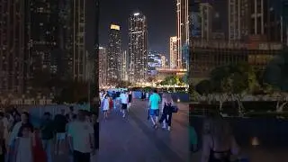 Dubai's DOWNTOWN at Night: An UNFORGETTABLE Spectacle Awaits! #4k #travel #viral #dubai #uae #shorts