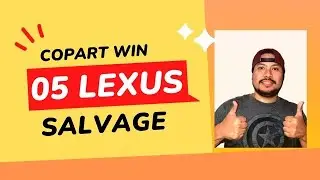 I won this Lexus from Copart auto auction. Easy fix and flip.
