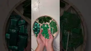 🍏ASMR Green Candy Filling Platter🍏#short #shorts #ytshorts #candy #candyplatter #asmr #asmrcandy