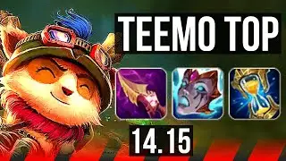 TEEMO vs QUINN (TOP) | Rank 6 Teemo, 7 solo kills, 1700+ games | EUW Challenger | 14.15