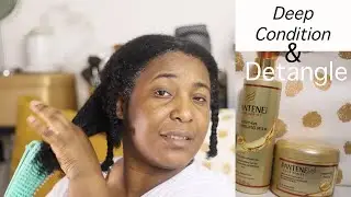 How to detangle your natural hair using Pantene Gold series repairing mask and detangling milk