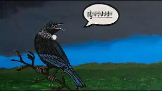 Manu (Bird) in Viaduct Precinct &ndash; local Tūī eating and singing in Auckland CBD