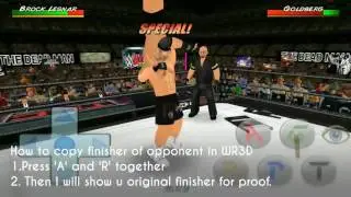 How to copy finisher in wr3d