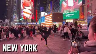 🔴 LIVE 😱 Dangerous Movie-Style Stunt in Times Square! |Shut Down by Police |Times Square Chaos