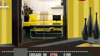 Brand New Chicago Double Door Sliding Wardrobe With Double Led Light's