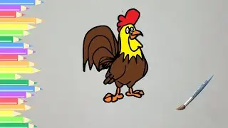 How to draw Rooster |how to draw rooster step by step |Rooster drawing #drawing #how #easydrawing