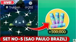 Farming 10 Million Stardust In A Day | Pok&eacute;mon Go Trubbish Spotlight Hour Set - 5🔥