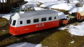 Snow garden railway 2025