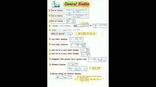 Chemical kinetic🔥 & Surface chemistry👨&zwj;🔬All important👌 formula /#class12thchemistry