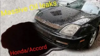 This How I solve this Puddle of oil leak on a Honda Prelude