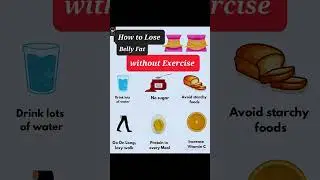 How To Lose Belly Fat without Exercise | Simple Diet &LifeStyle Tips #bellyfatloss   #weightloss