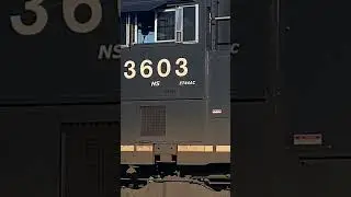 3 locomotives on the NS main. #trains #shorts #railroad #railfan #railfanning #ns #transportation