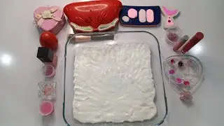 'PINK SLIME' Mixing random Makeup Eyeshadow into Slime ASMR!! Satisfying slime video