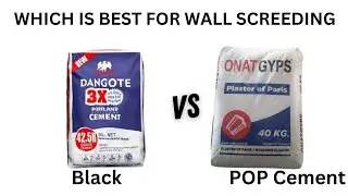 Screeding Work:  POP or Black Cement