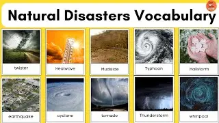 Natural Disasters | Top 50 Natural Disaster Words in English #kidslearning #weather #disaster
