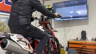 Tuning a KTM 450 EXC on the Dyno with the stock ECU