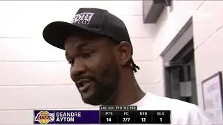 Deandre Ayton PostGame Interview | Los Angeles Lakers vs Philadelphia 76ers