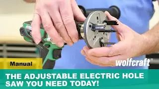 The Adjustable Electric Hole Saw You Need Today! Quick, Easy, & Clean