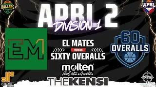 APBL 2 - DIV 2 - EL MATES VS SIXTY OVERALLS - ROUND 11