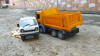 Mobil RC Pick Up ditabrak Truck Scania #rcdrift