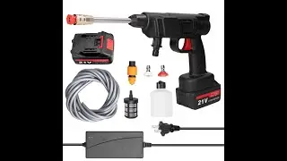 High Power Car Washing Guns Wireless Rechargeable Car Washer Gun Portable High-pressure Water Pump