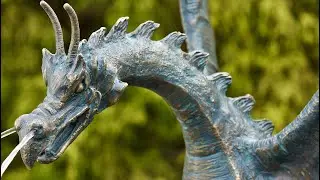 Draken beeld fontein | Bronzen Beelden Winkel