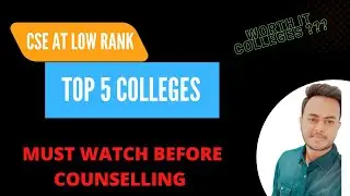 CSE at Low Ranks | Top 5 Colleges Under 30k rank |Wbjee | #wbjeecounselling #wbjee #wbjee2022 #top5