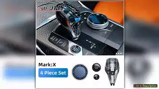 4 Pieces Set Car Crystal Shift Knob Handle Crystal Gear Handle For BMW F40 F44 F45 F46 G20 G21 G22