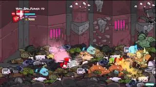 Castle Crashers Insane Mode Necromancer Solo Red Knight.  No Potions.