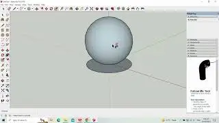 How To Make Sphere in SketchUp in 1 minute | Modelling Sphere | sketchup
