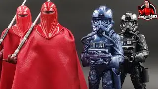 Carbonized Emperor's Royal Guard and Tie Fighter Pilot Star Wars The Black Series 6 Inch