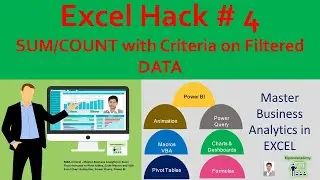 Sum, Count with criteria  on Filtered Data