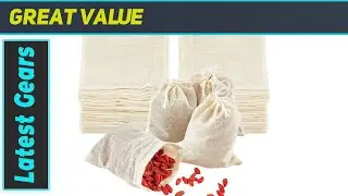 TUZAZO 50 Pack Reusable Tea Bags: Unbleached Cotton Cheesecloth Bags Review