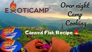 Vagamon - Camp Cooking Canned Hot Mackerel Fish at Exoticamp's Campsite