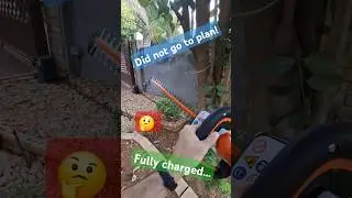 Stihl Hsa45 hedge trimmer vs this thin stick 🤔 #michaelstoolbench #stihl #hsa45