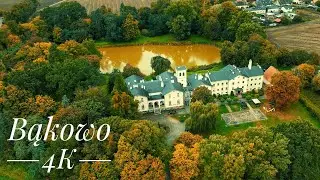 Bąkowo (gmina Warlubie) z drona 4K