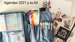 Mis agendas 2021 con su kit. Scrapbooking.
