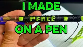 I Made A PEACE On A Pen 🖊️ (Using Braided cords)