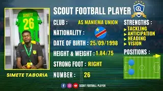 SIMETE TABORIA 🔵 CENTRE DEFENDER 🔵 AS MANIEMA UNION 🔵 BEST OF 2024/25 FHD