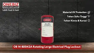 ONEBIZ Heavy Duty Loto OB 14-BDD42A Rotating Large Electrical Plug Lockout
