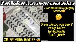 Affordable eyelashes in Pakistan | best eye lashes | party and bridal wear lash #lashes #minklashes