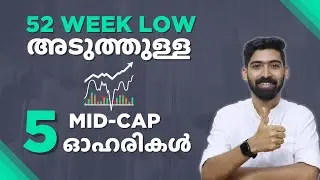 Top 5 Midcap stocks trading near 52-week low | Top stocks Malayalam | Stock Market Malayalam
