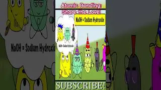 Atomic Bonding Short #chemistry #animation #funny #scienceeducation #elements #periodictable