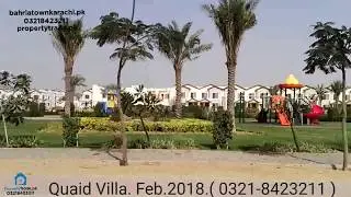 Quaid Villa Bahria Town Karachi Latest Video Feb.2018