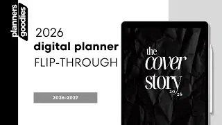 Cover Story Planner 2026 | Digital Planner Flip-Through (Minimal + Editorial Design)